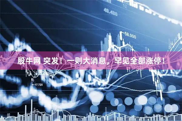 股牛网 突发！一则大消息，罕见全部涨停！